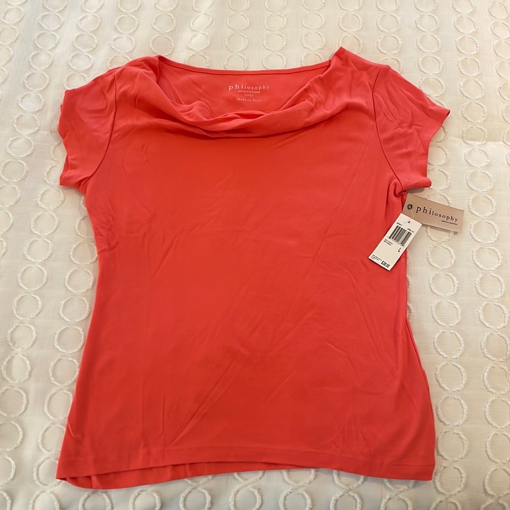 NWT!!! Coral short sleeve top